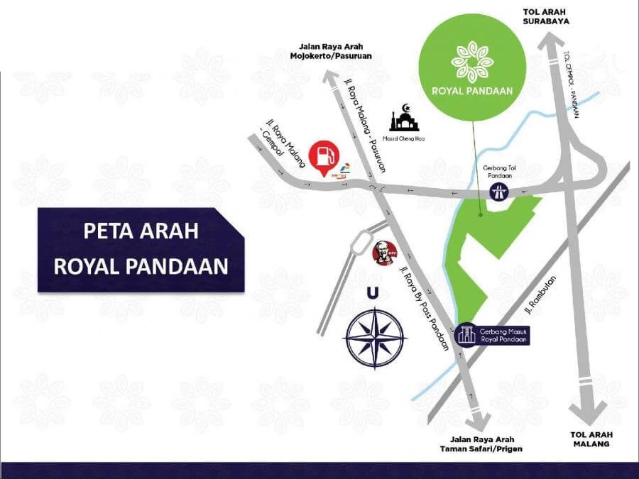 Map Royal Pandaan Residence